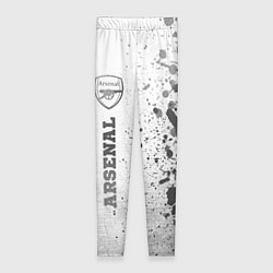 Женские легинсы Arsenal - white gradient по-вертикали