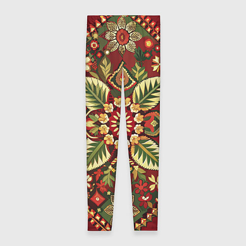 Женские легинсы Русские классические узоры и орнамент / 3D-принт – фото 1