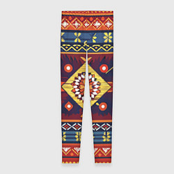 Женские легинсы Стиль советского ковра узоры и орнамент