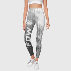 Леггинсы женские FAW - grey gradient по-вертикали, цвет: 3D-принт — фото 2