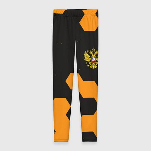 Женские легинсы Герф РФ соты броня / 3D-принт – фото 1