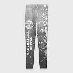 Женские легинсы Manchester United - grey gradient по-вертикали