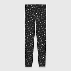 Женские легинсы Паттерн из радиодеталей