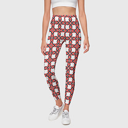 Леггинсы женские Скандинавское плетение, цвет: 3D-принт — фото 2