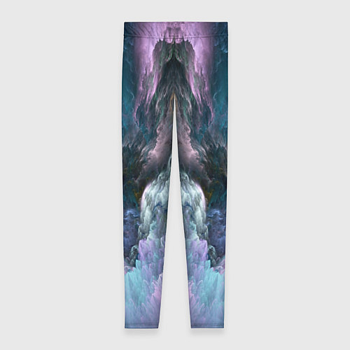 Женские легинсы Фантастический неоновый космос / 3D-принт – фото 1