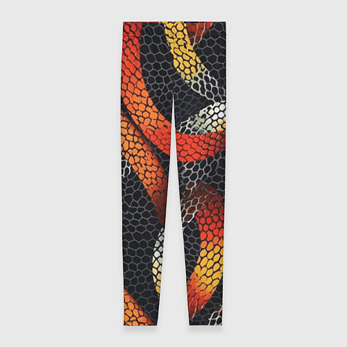 Женские легинсы В змеях / 3D-принт – фото 1
