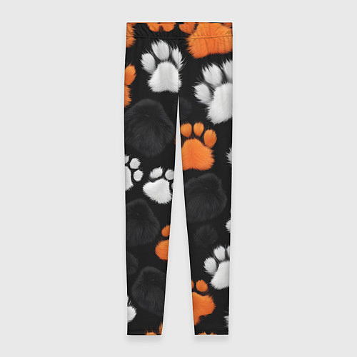 Женские легинсы Мохнатые лапки / 3D-принт – фото 1
