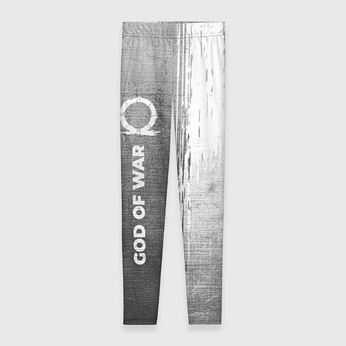 Женские легинсы God of War - grey gradient по-вертикали / 3D-принт – фото 1