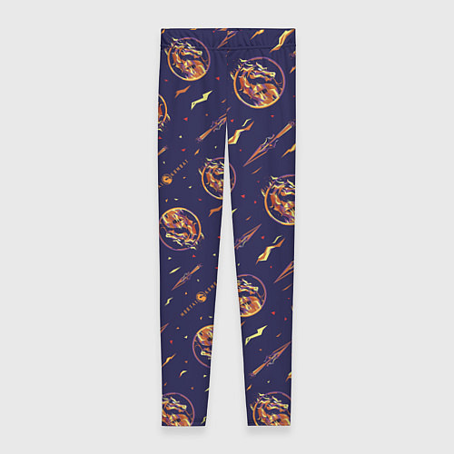Женские легинсы Mortal Kombat logo pattern / 3D-принт – фото 1