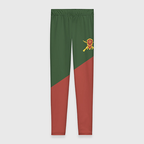 Женские легинсы Мотострелковые войска: герб со щитом / 3D-принт – фото 1