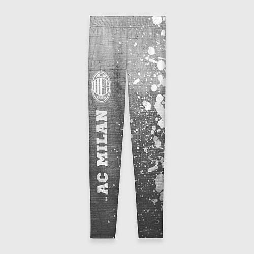 Женские легинсы AC Milan - grey gradient по-вертикали / 3D-принт – фото 1