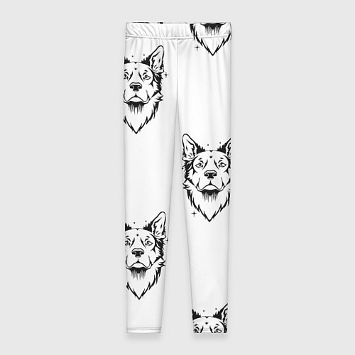 Женские легинсы Голова собаки / 3D-принт – фото 1