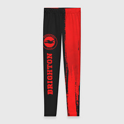 Леггинсы женские Brighton - red gradient по-вертикали, цвет: 3D-принт
