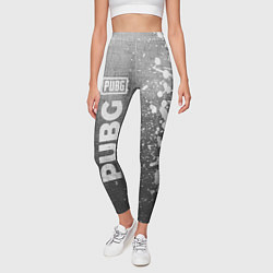 Леггинсы женские PUBG - grey gradient по-вертикали, цвет: 3D-принт — фото 2