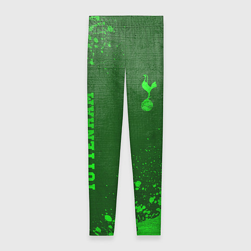 Женские легинсы Tottenham - green gradient вертикально / 3D-принт – фото 1