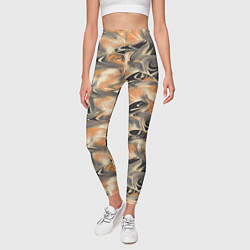 Леггинсы женские Абстракция - закрученный узор, цвет: 3D-принт — фото 2