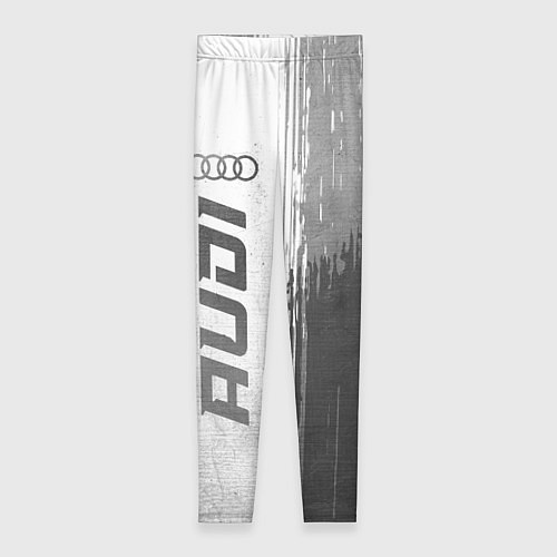 Женские легинсы Audi - white gradient по-вертикали / 3D-принт – фото 1