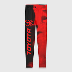 Леггинсы женские Toyota - red gradient по-вертикали, цвет: 3D-принт