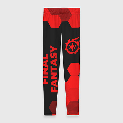 Женские легинсы Final Fantasy - red gradient вертикально / 3D-принт – фото 1