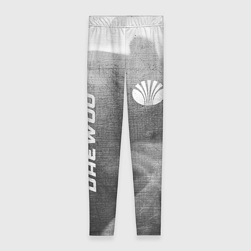 Женские легинсы Daewoo - grey gradient вертикально / 3D-принт – фото 1