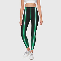 Леггинсы женские Neon turquoise, цвет: 3D-принт — фото 2