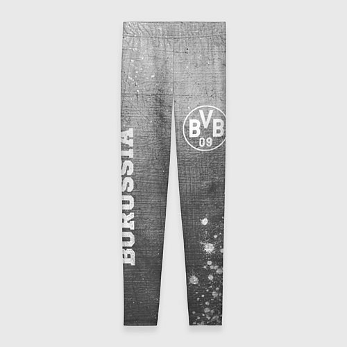 Женские легинсы Borussia - grey gradient вертикально / 3D-принт – фото 1