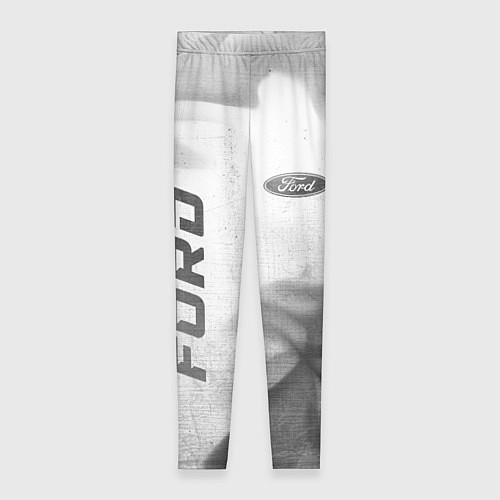 Женские легинсы Ford - white gradient вертикально / 3D-принт – фото 1