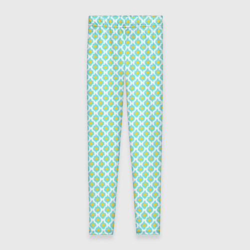 Женские легинсы Ikat ogee - этнический узор / 3D-принт – фото 1