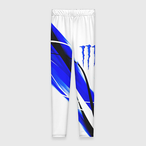 Женские легинсы Monster energy линии абстракции / 3D-принт – фото 1