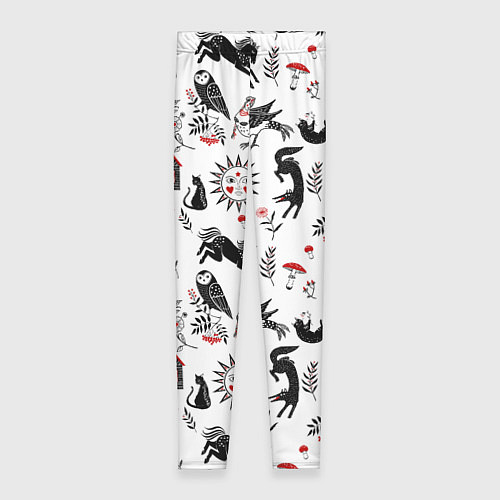 Женские легинсы Русские сказки / 3D-принт – фото 1