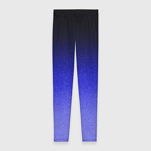 Женские легинсы Градиент индиго из чёрно в синий текстура крошка / 3D-принт – фото 1