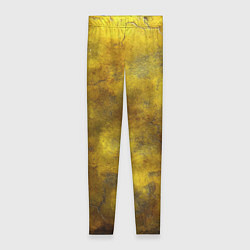 Леггинсы женские Золотая ржавая текстура, цвет: 3D-принт
