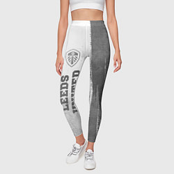Леггинсы женские Leeds United - white gradient по-вертикали, цвет: 3D-принт — фото 2