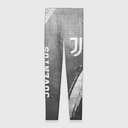 Женские легинсы Juventus - grey gradient вертикально
