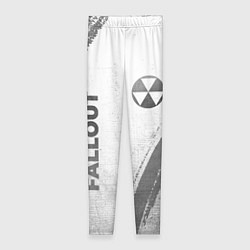 Женские легинсы Fallout - white gradient вертикально