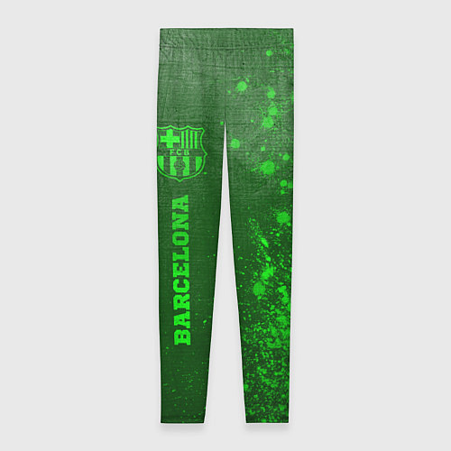 Женские легинсы Barcelona - green gradient по-вертикали / 3D-принт – фото 1