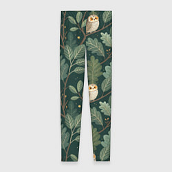 Леггинсы женские Совы в лесу, цвет: 3D-принт