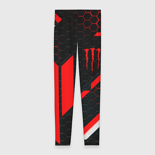 Женские легинсы Monster energy sport geometry / 3D-принт – фото 1