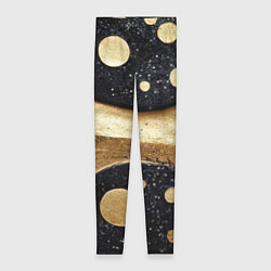 Женские легинсы Золотая объемная абстракция - текстура