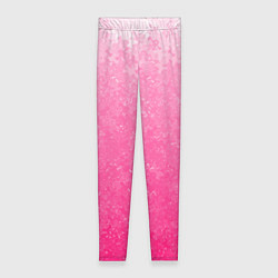 Леггинсы женские Розовый градиент с узором, цвет: 3D-принт