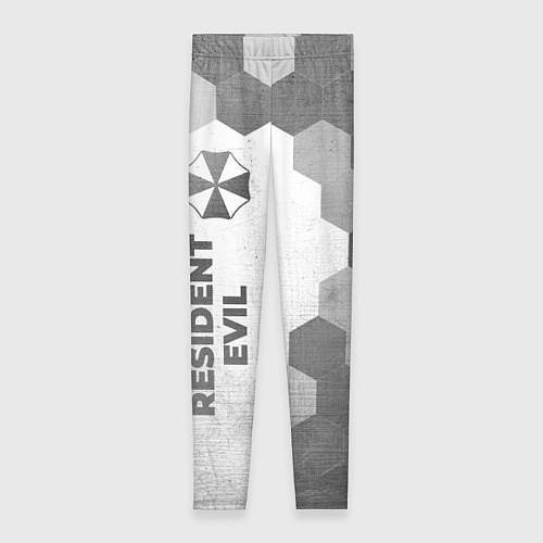 Женские легинсы Resident Evil - white gradient по-вертикали / 3D-принт – фото 1