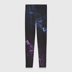 Женские легинсы Color black blue pink