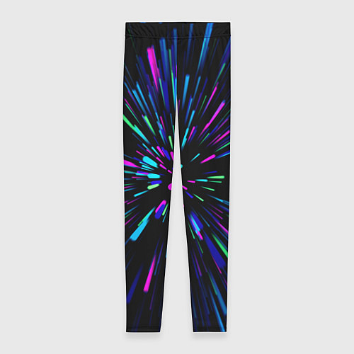 Женские легинсы Neon rods / 3D-принт – фото 1