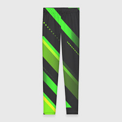 Женские легинсы Color black green