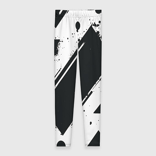 Женские легинсы Color black white / 3D-принт – фото 1