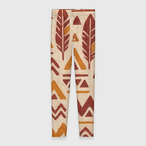 Женские легинсы Паттерн с индийскими мотивами / 3D-принт – фото 1
