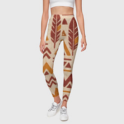Леггинсы женские Паттерн с индийскими мотивами, цвет: 3D-принт — фото 2