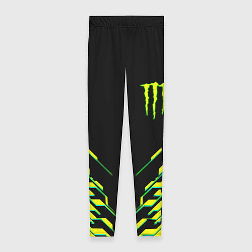 Женские легинсы Monster energy кислотная геометрия / 3D-принт – фото 1