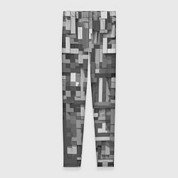 Леггинсы женские Серый геометричные полоски, цвет: 3D-принт