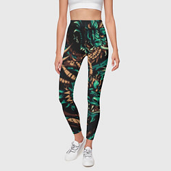 Леггинсы женские Японские драконы ирезуми, цвет: 3D-принт — фото 2